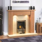 Bromley Fireplace Clear Oak